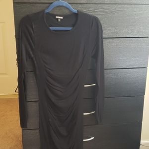 Ruched Sweater Dress